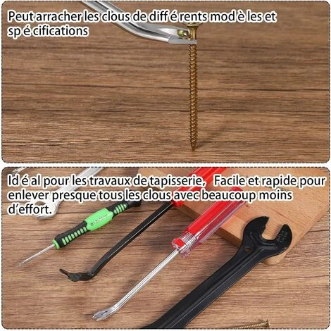 Kit De Tire-clous Extracteur De Clous En U De 5 Mm Tack Lifter Arrache-clous Clou Tapissier Pour Démontage De Clou Rivet 6 Kit De Tire-clous Extracteur De Clous En U De 5 Mm Tack Lifter Arrache-clous Clou Tapissier Pour Démontage De Clou Rivet – Image 4