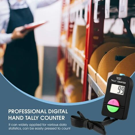 Compteur Numérique à Main Clicker Électronique Manuel Plus Et Moins Compteur De Clic Numérique Portable Avec Cordon Pour Sports Golf 5 Compteur Numérique à Main Clicker Électronique Manuel Plus Et Moins Compteur De Clic Numérique Portable Avec Cordon Pour Sports Golf – Image 3