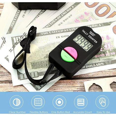 Compteur Numérique à Main Clicker Électronique Manuel Plus Et Moins Compteur De Clic Numérique Portable Avec Cordon Pour Sports Golf 7 Compteur Numérique à Main Clicker Électronique Manuel Plus Et Moins Compteur De Clic Numérique Portable Avec Cordon Pour Sports Golf – Image 5