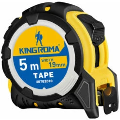 Mètre à Ruban Métrique Et Impérial En Acier Laminé Nylon 5m Règle Métrique De Haute Précision épaissie Mètre à Ruban Anti-chute Et Antirouille épaissi Avec Du Caoutchouc 19mm