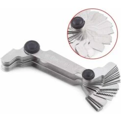 52Pcs Jauge De Filetage En Acier Inoxydable 60 Et 55 Degrés, Jauge De Pas De Vis Outil De Mesure Métrique + Impérial (52pc)(Metric+ Imperial (52pc)) -Promos Outil Virtuose Magasin 97445894 3