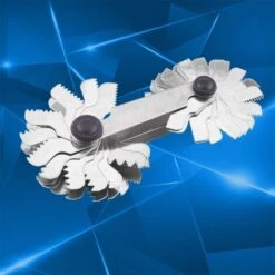 52Pcs Jauge De Filetage En Acier Inoxydable 60 Et 55 Degrés, Jauge De Pas De Vis Outil De Mesure Métrique + Impérial (52pc)(Metric+ Imperial (52pc)) -Promos Outil Virtuose Magasin 97445894 5