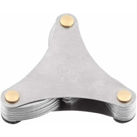Jauge De Pas De Vis En Acier Inoxydable - 60 Et 55 Degrés - Outil De Mesure Métrique Et Impérial (51 Pièces) 3 Jauge De Pas De Vis En Acier Inoxydable - 60 Et 55 Degrés - Outil De Mesure Métrique Et Impérial (51 Pièces)