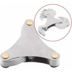 Jauge De Pas De Vis En Acier Inoxydable - 60 Et 55 Degrés - Outil De Mesure Métrique Et Impérial (51 Pièces) 9 Jauge De Pas De Vis En Acier Inoxydable - 60 Et 55 Degrés - Outil De Mesure Métrique Et Impérial (51 Pièces) -Promos Outil Virtuose Magasin 97484840 3