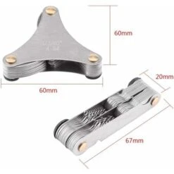 Jauge De Pas De Vis En Acier Inoxydable - 60 Et 55 Degrés - Outil De Mesure Métrique Et Impérial (51 Pièces) 10 Jauge De Pas De Vis En Acier Inoxydable - 60 Et 55 Degrés - Outil De Mesure Métrique Et Impérial (51 Pièces) -Promos Outil Virtuose Magasin 97484840 4