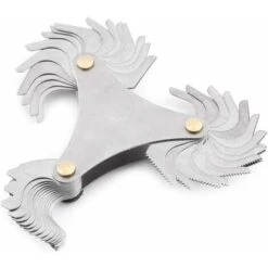 Jauge De Pas De Vis En Acier Inoxydable - 60 Et 55 Degrés - Outil De Mesure Métrique Et Impérial (51 Pièces) 11 Jauge De Pas De Vis En Acier Inoxydable - 60 Et 55 Degrés - Outil De Mesure Métrique Et Impérial (51 Pièces) -Promos Outil Virtuose Magasin 97484840 5