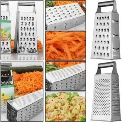 Boîte Râpe 4 Faces, Râpe Carrée En Acier Inoxydable Pour Cuisine Légumes Fruits Fromage -Promos Outil Virtuose Magasin 97502809 5
