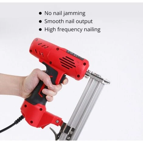 Pistolet à Ongles, Tilswall Cloueur Électrique Facile à Charger - Mécanisme Antiblocage - Poignée Ergonomique Et Tête Douce - Gâchette De Sécurité 4 Pistolet à Ongles, Tilswall Cloueur Électrique Facile à Charger - Mécanisme Antiblocage - Poignée Ergonomique Et Tête Douce - Gâchette De Sécurité – Image 2