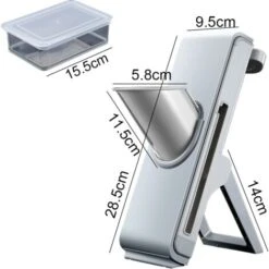 Mandoline Trancheuse Pour Cuisine Et Hachoir à Légumes, épaisseur Réglable Sans Danger Julienne Et Trancheuse Alimentaire, Trancheuse à Légumes Pour Fruits/pommes De Terre/concombre/oignon/viande Avec -Promos Outil Virtuose Magasin 97560264 2