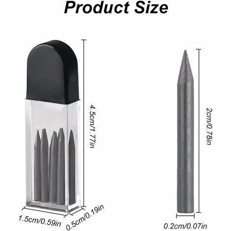 Mine De Compas, Recharge Pour Compas, 100 Pièce Recharges De Mine Pour Compas, 2mm Recharge Boussole, Mine Compas Professionnel, Mines De Rechange Pour Compas 2B H619 4 Mine De Compas, Recharge Pour Compas, 100 Pièce Recharges De Mine Pour Compas, 2mm Recharge Boussole, Mine Compas Professionnel, Mines De Rechange Pour Compas 2B H619 – Image 2