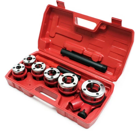 Coffret Filières De Plombier à Tête Interchangeable Taraud Coupe-tube 9 Pièces Outil Plomberie 4 Coffret Filières De Plombier à Tête Interchangeable Taraud Coupe-tube 9 Pièces Outil Plomberie – Image 2