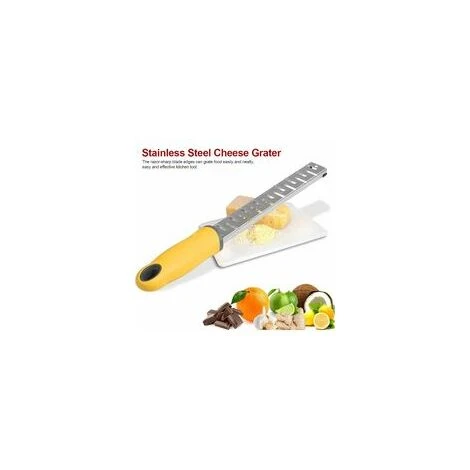 Râpe à Fromage En Acier Inoxydable Pour Parmesan, Gingembre, Ail, Noix De Muscade, Chocolat, Légumes, Fruits - Hachoir Fin (3-jaune) 4 Râpe à Fromage En Acier Inoxydable Pour Parmesan, Gingembre, Ail, Noix De Muscade, Chocolat, Légumes, Fruits - Hachoir Fin (3-jaune) – Image 2