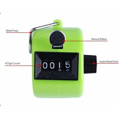 Compteurs Manuels 8 Pièces Compteur De Pas Clicker - Compteur De Quantité Mécanique Sans Fonctionnement Sur Batterie 5 Compteurs Manuels 8 Pièces Compteur De Pas Clicker - Compteur De Quantité Mécanique Sans Fonctionnement Sur Batterie – Image 3