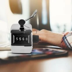 Compteur Portable à 4 Chiffres, Paquet De 4 Clicker Manuel Mécanique Avec Anneau De Doigt En Métal - Argent 11 Compteur Portable à 4 Chiffres, Paquet De 4 Clicker Manuel Mécanique Avec Anneau De Doigt En Métal - Argent -Promos Outil Virtuose Magasin 98442096 5