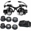 Loupe Serre Tête Loupe Frontale Lunettes Grossissantes Allumage LED Grossissements De 10x, 15x, 20x Et 25x -Promos Outil Virtuose Magasin 98446646 1