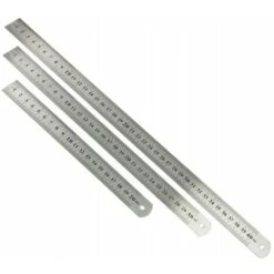 Rare Règle En Acier Inoxydable Dessin Technique Inversé 3 20cm 30cm 40cm