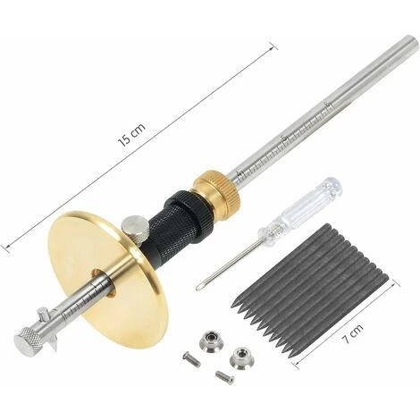 Roue Trusquin Plus Avec Fonction Micro Réglage (Noir) 6 Roue Trusquin Plus Avec Fonction Micro Réglage (Noir) – Image 4