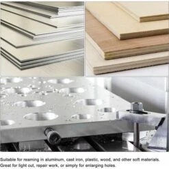 Alésoir à Main Carré HSS Réglable Métal Outil Coupe Main Aléseur Trou Gamme Réglage 17-19 Mm 6 Flutes -Promos Outil Virtuose Magasin 99042351 5