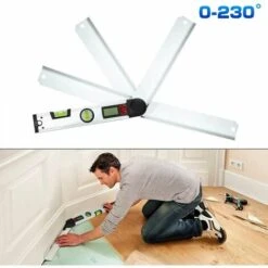 Rapporteur D'angle Numérique  - Niveau à Bulle Numérique 0-230 ° Avec Affichage LCD - 300 Mm - Pour Le Travail Du Bois Et Le Travail à Domicile -Promos Outil Virtuose Magasin 99496461 3