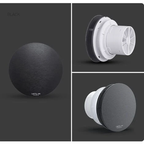 Hotte De Salle De Bains 100 Mm, Ventilateur Temporisé Pour Salles De Bains, Cuisines, Balcons Et Garages, Hotte Silencieuse, Ronde, (4" / Plaque D'aluminium Argentée) 6 Hotte De Salle De Bains 100 Mm, Ventilateur Temporisé Pour Salles De Bains, Cuisines, Balcons Et Garages, Hotte Silencieuse, Ronde, (4" / Plaque D'aluminium Argentée) – Image 4