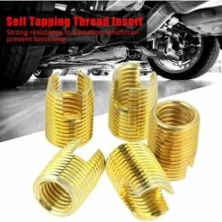 Inserts De Filetage Autotaraudeur, 50Pcs Inserts Filetés Combinés Auto-Taraudeurs Pour Augmenter La Résistance Du Filetage Pour Industrie De La Transformation Des Métaux -Promos Outil Virtuose Magasin 99980323 5