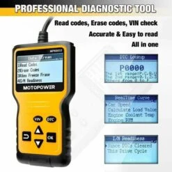 OBD2 Scanner Universel Lecteur De Code D'erreur De Moteur, Outil De Diagnostic Can Pour Tous Les Protocoles OBD II Voitures Depuis 1996 -Promos Outil Virtuose Magasin 99996571 4